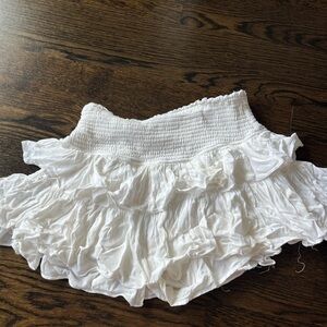 White Ruffled Skirt